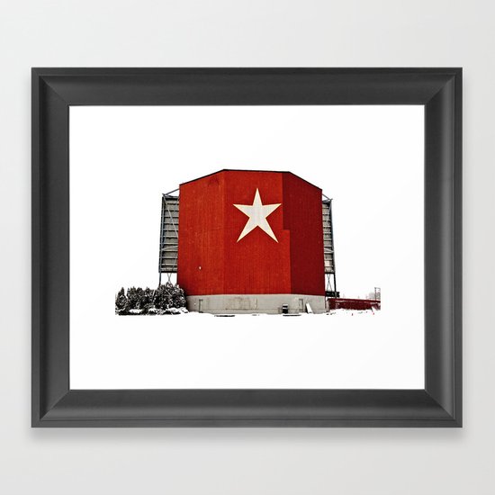 Star-Lite snow Framed Art Print
