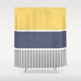 Simple geometric illustration Shower Curtain