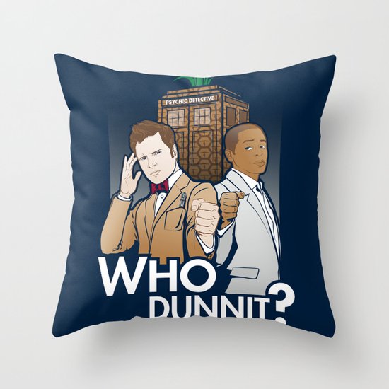 Who Dunnit? Throw Pillow