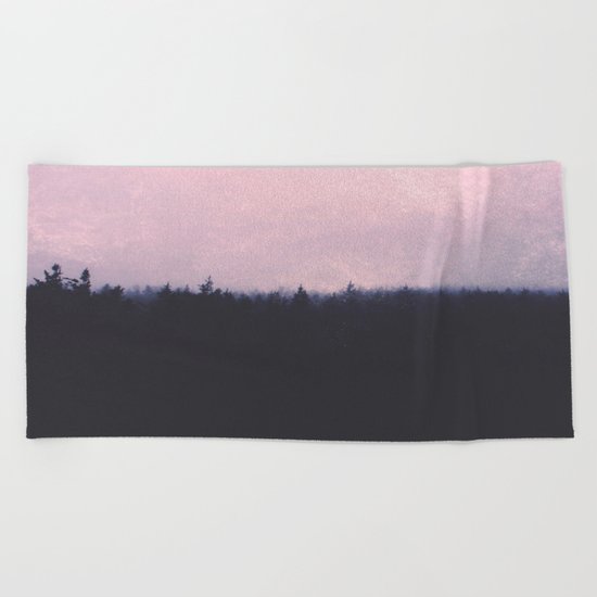 Seamless forest Beach Towel