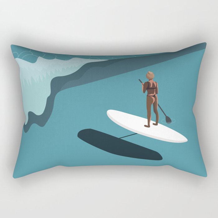 Surfing Rectangular Pillow