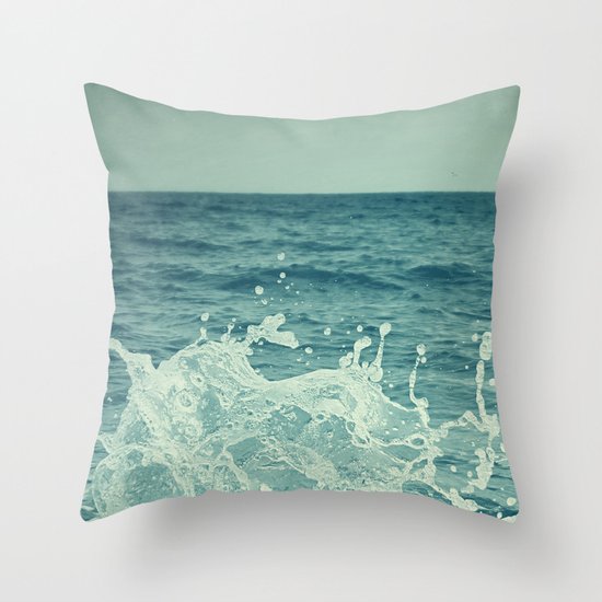 The Sea III. Throw Pillow
