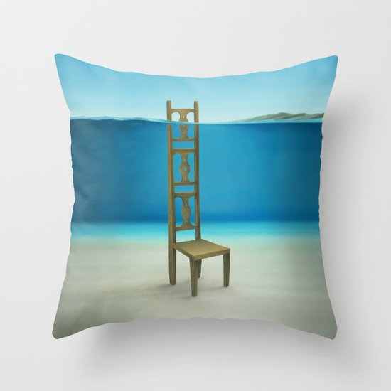 Waiting Place Throw Pillow