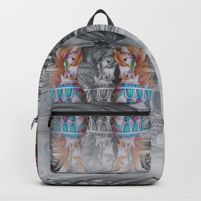 The Knight of the Horse Illustration Backpack