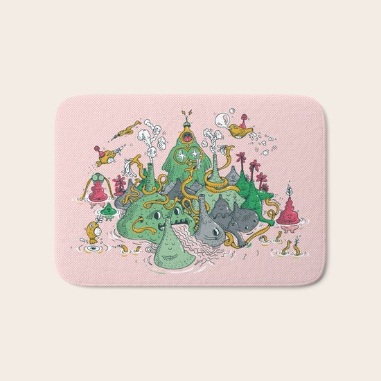 The Owl Land Bath Mat