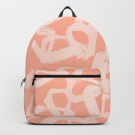 Sweet Life Triangle Dots Peach Coral Pink Backpack