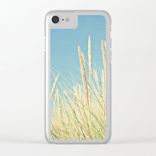 Beach Grass Clear iPhone Case