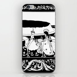 “Queen Guinevere Rode Out” by Aubrey Beardsley iPhone Skin
