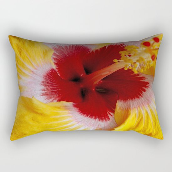 Yellow Burst Rectangular Pillow