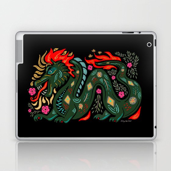 Dragon - Red, Black, Green Laptop & iPad Skin