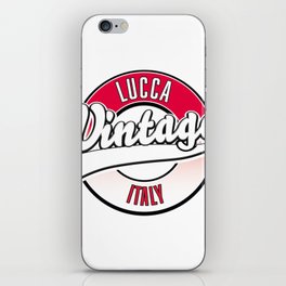 Lucca vintage style logo iPhone Skin