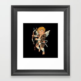 Samurai Cupid Framed Art Print