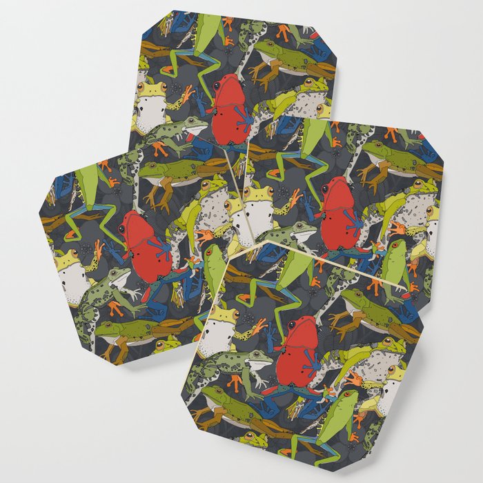 leaping frogs mica Coaster