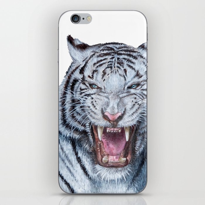 Double White tiger iPhone Skin