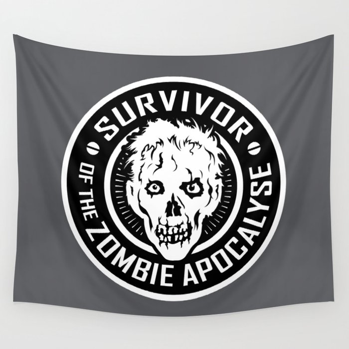 Survivor of the Zombie Apocalypse Wall Tapestry