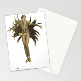 Josephine Baker Feather Costume Stationery Card