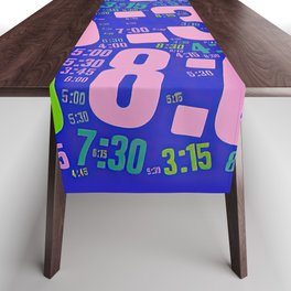 Pace run , number 026 Table Runner