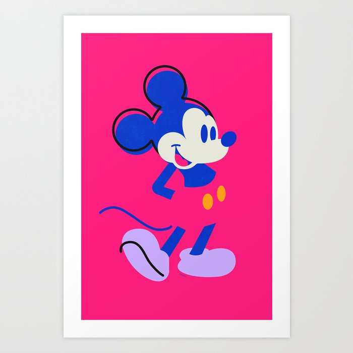 "Mickey Mouse" by Sabrena Khadija Art Print
