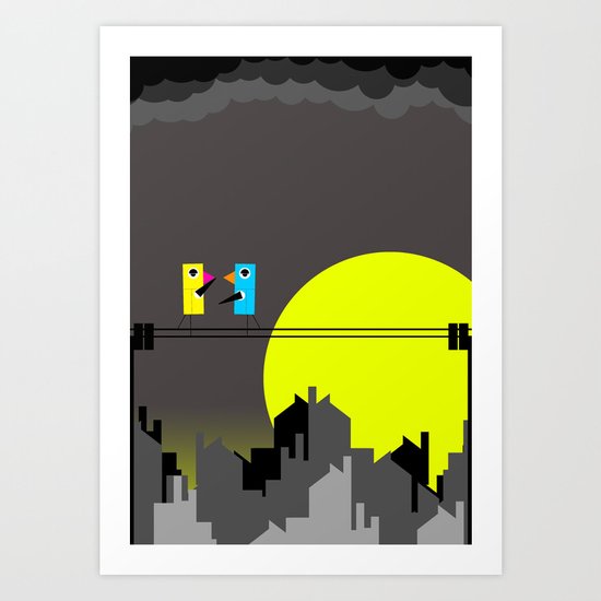 Small Talk Art Print