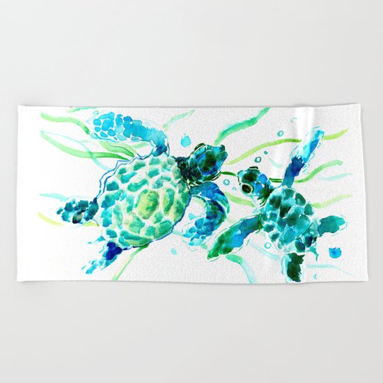 Sea Turtle Beach Towel