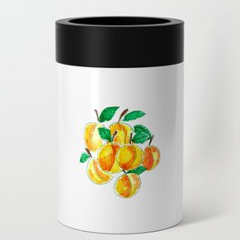 Summer apricots hand drawing Can Cooler