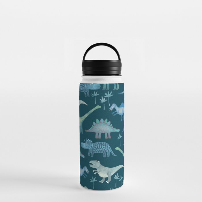 Dinosaurs Dark Water Bottle