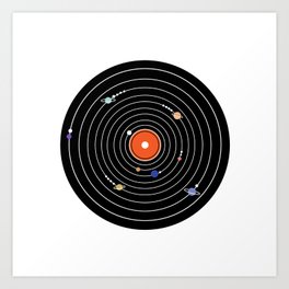 Play Me The Solar System Art Print