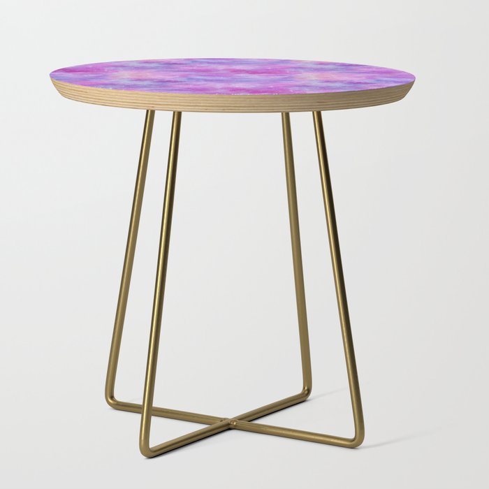 Purple Pink Galaxy Painting Side Table