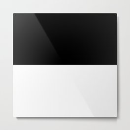 Black And White Metal Print | Abstract, Minimalist, Monochrome, Minimalism, White, Black, Naive, Graphicdesign, Simple, Oversimple 