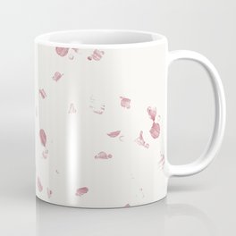 Dropcloth Splatter Red Dots Pattern Coffee Mug
