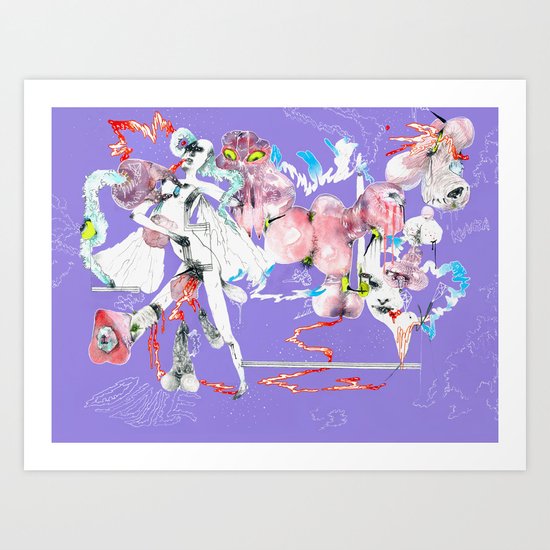 ONLY POSSESSED GIRLS DIDDLE Art Print