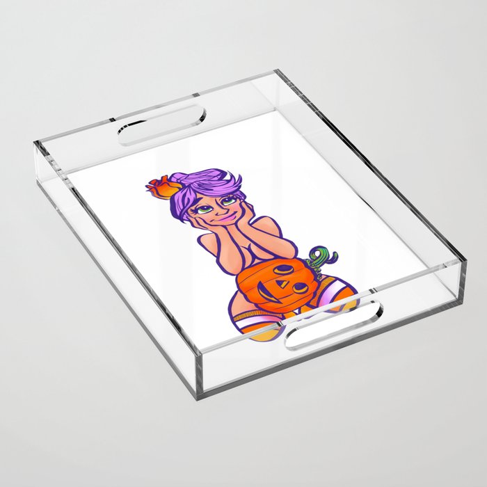Pin-up Witch Acrylic Tray