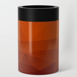 Burnt Orange Geometric Minimal Abstract Artwork Can Cooler