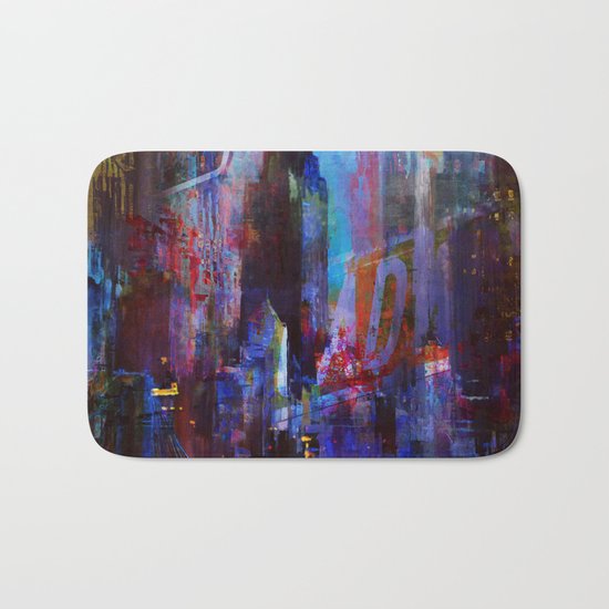 slice of the city Bath Mat