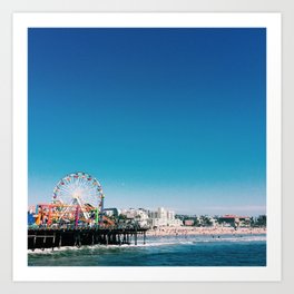 Santa Monica Pier Art Print