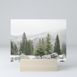 Winter Forest Landscape  Mini Art Print