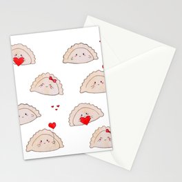 Cute love pierogi dumplings Stationery Card
