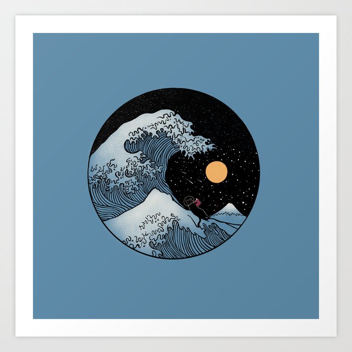 My Space 1 Ocean universe  Art Print