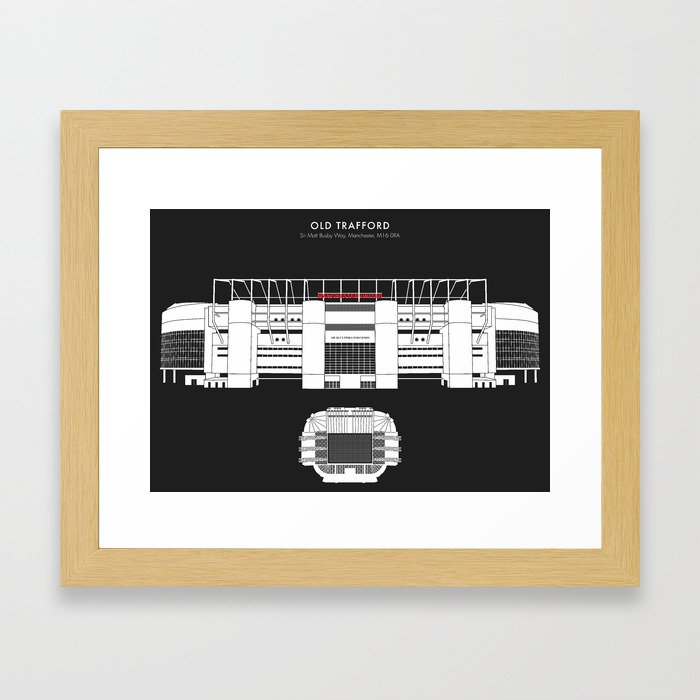 OLD TRAFFORD STADIUM - Manchester United  Framed Art Print