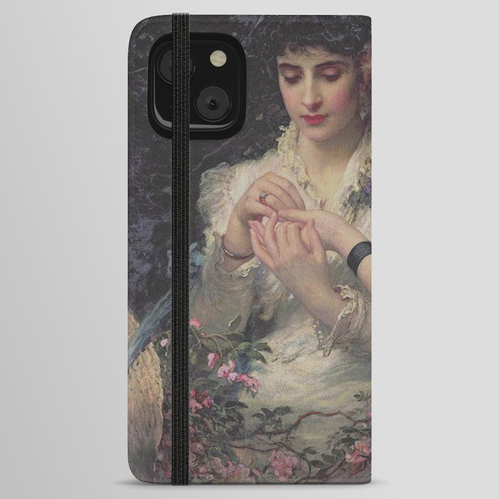 A Thorn Amidst Roses by James Sant 1887 iPhone Wallet Case