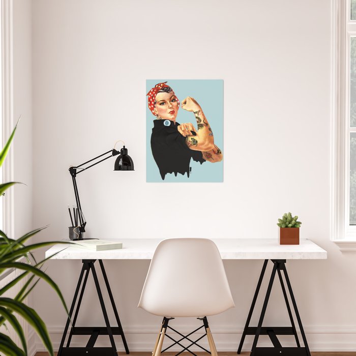 Tattooed Rosie the Riveter Poster by fishr