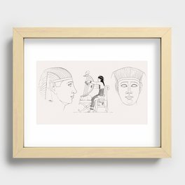 Egyptian female from An illustration of the Egyptian, Grecian and Roman costumes by Thomas Baxter (1 Recessed Framed Print