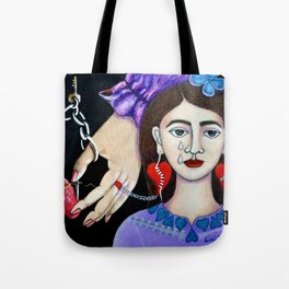 The woman with wounded soul Tote Bag