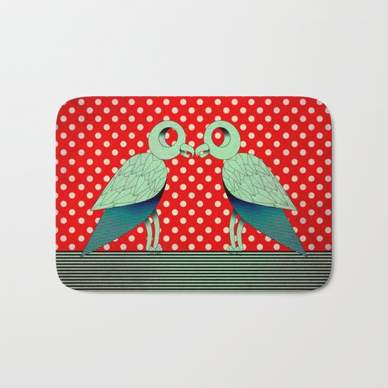 parrot dot ! Bath Mat