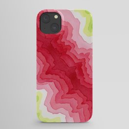 Energetic Crimson Abstract iPhone Case