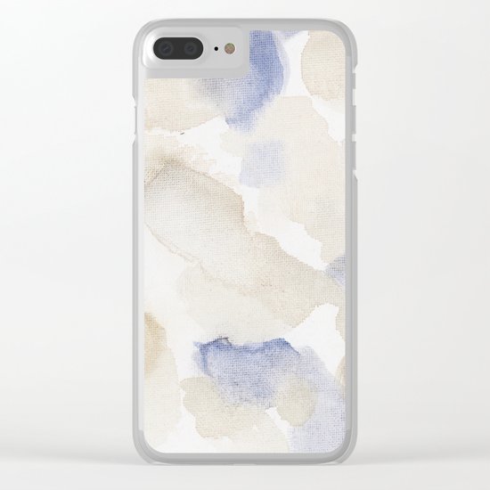 Bloom No. 9 Abstract watercolor floral Clear iPhone Case