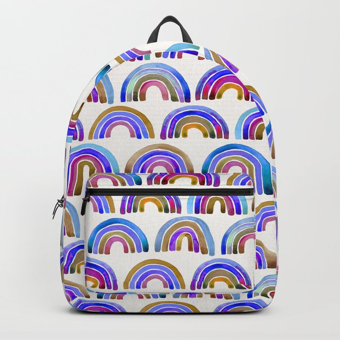 Rainbow Watercolor – Indigo Backpack