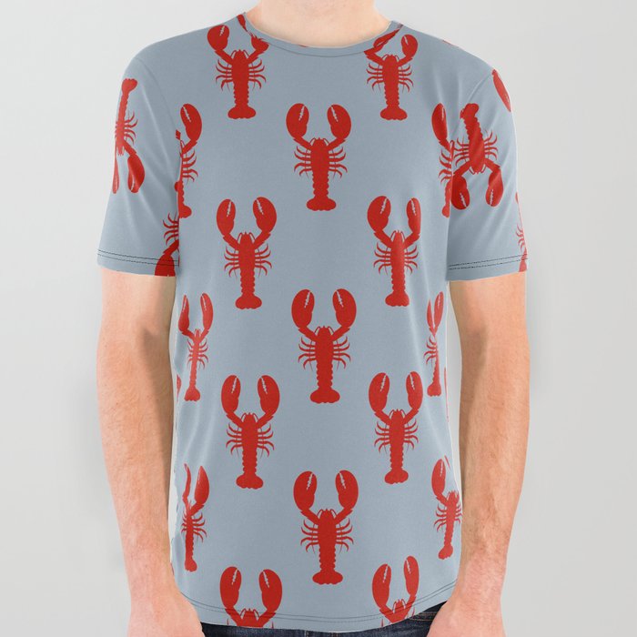 cape cod lobsters All Over Graphic Tee