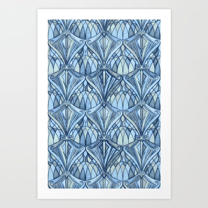 View From a Blue Window Art Print