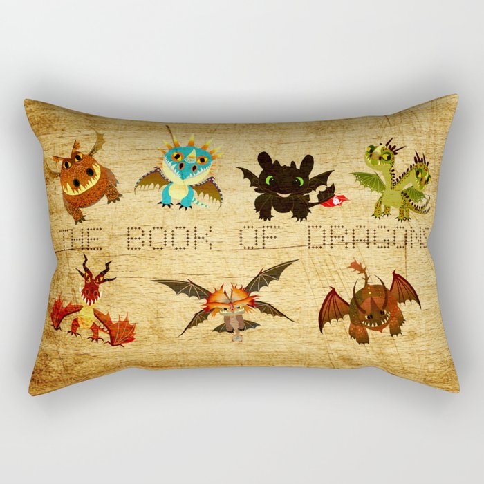 The Book of Dragons Rectangular Pillow